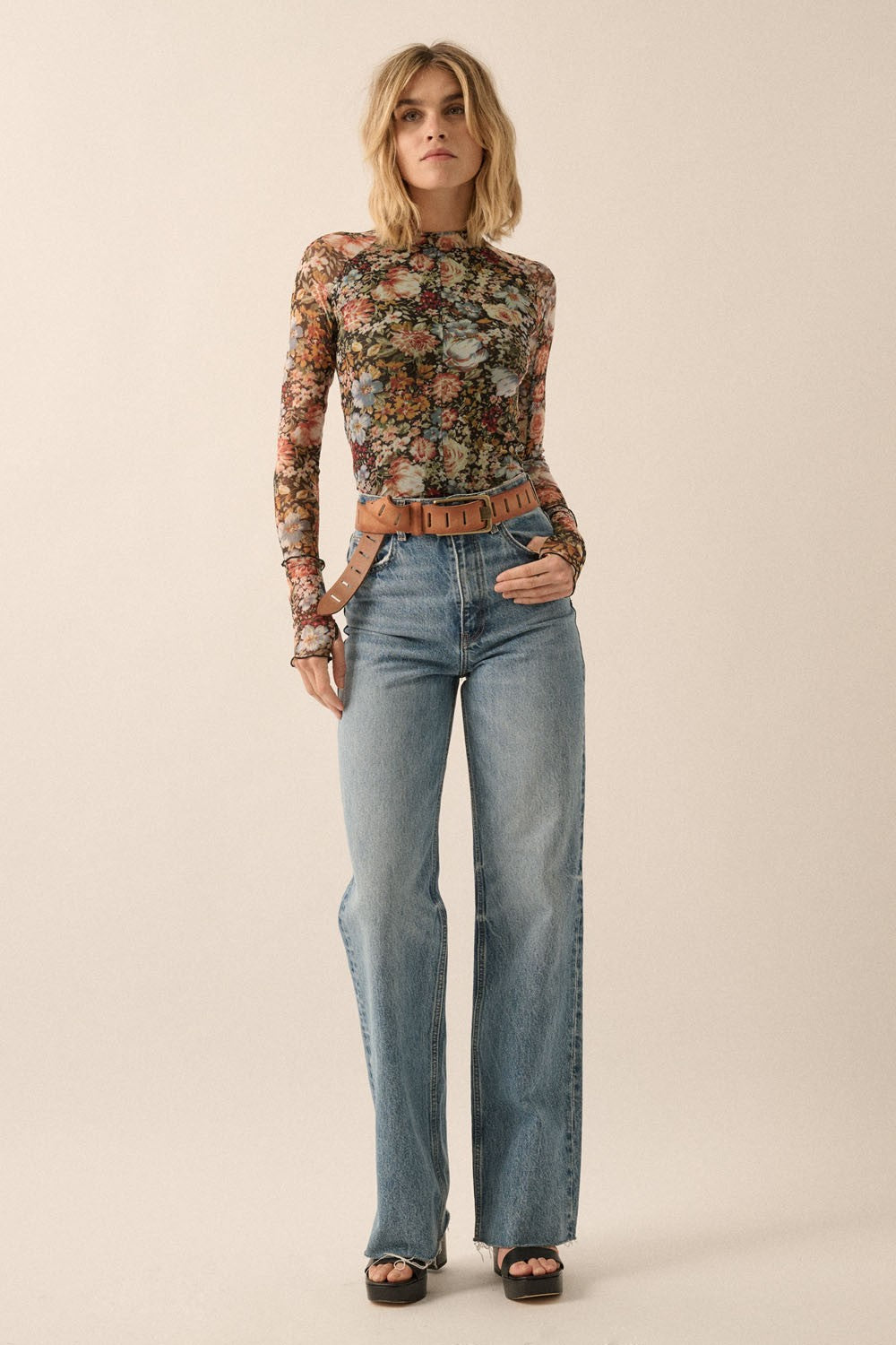 Pre-Order: The Lola Semi-Sheer Mesh Top