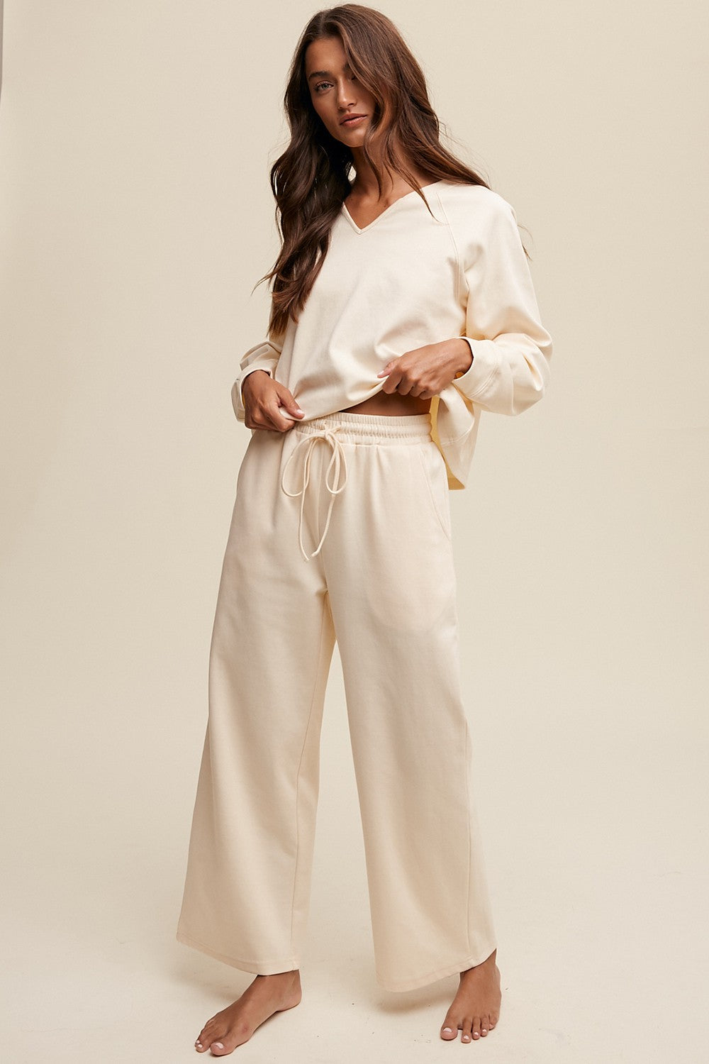 Pre-Order: The Alina Sweatshirt and Pants set in Cream