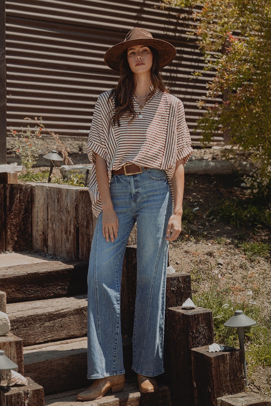 The Collins Straight Leg Jean in Medium Wash