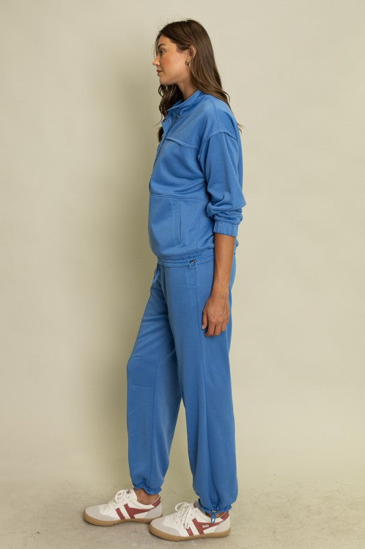 The Norea Lounge Set in Pool Blue