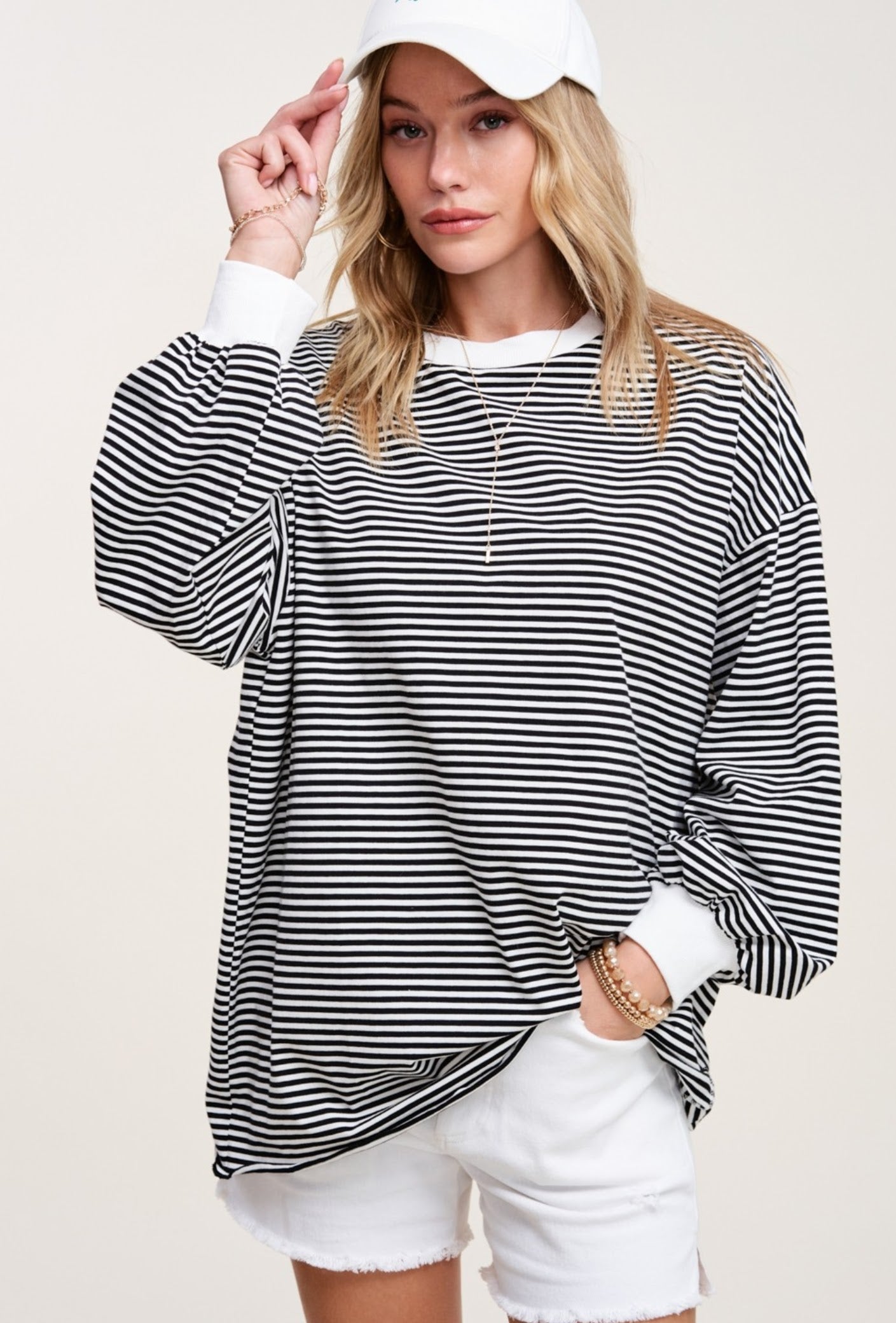 The Londyn Long Sleeve Striped Tee
