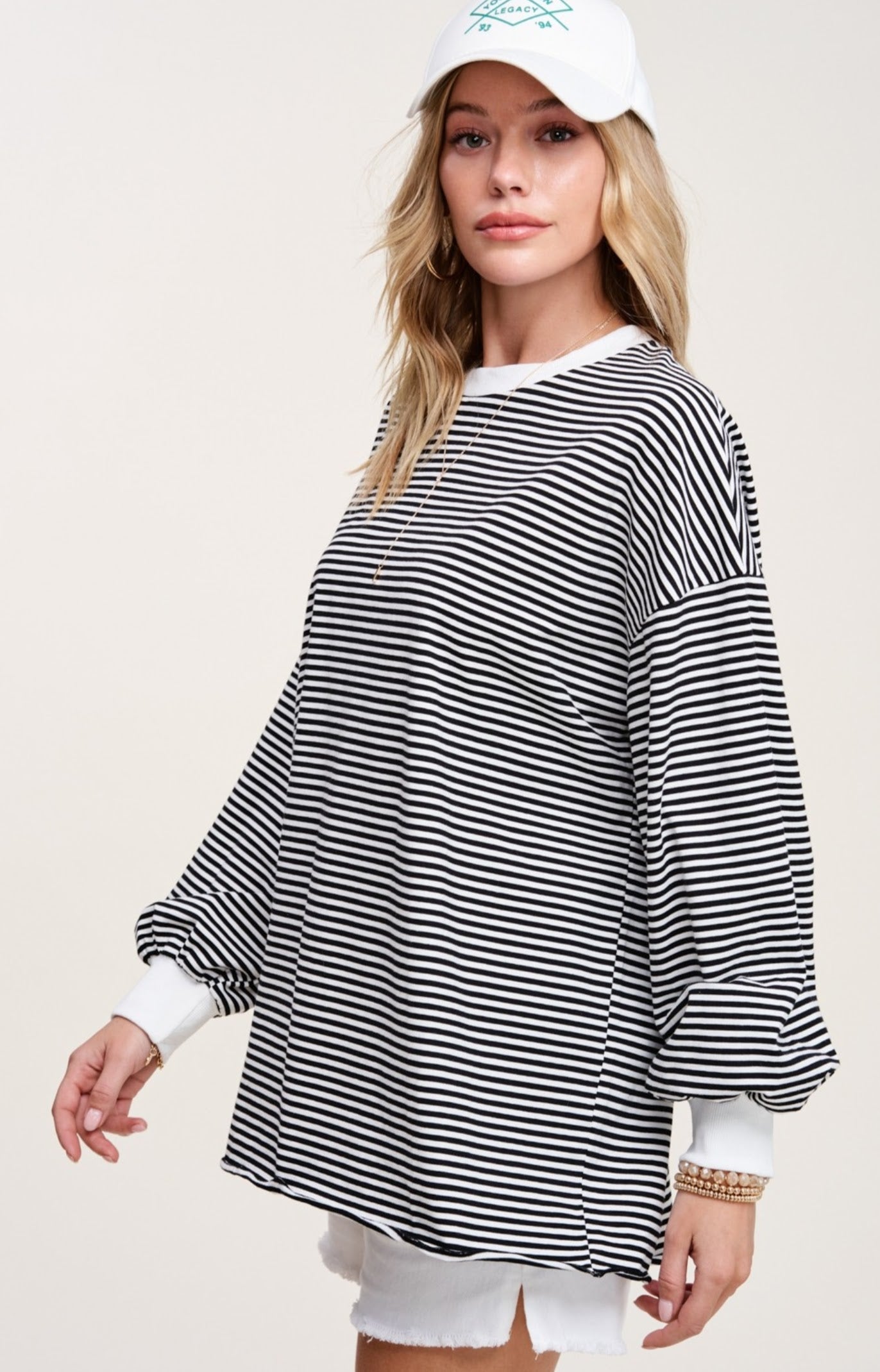The Londyn Long Sleeve Striped Tee