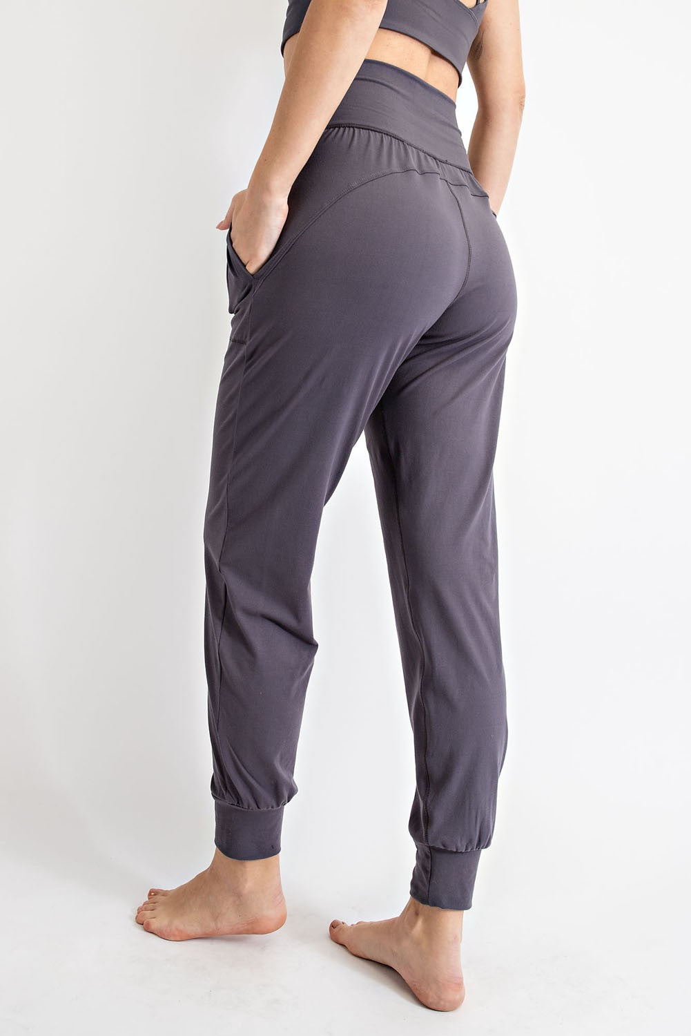 The Rae Buttery Soft Joggers in Black