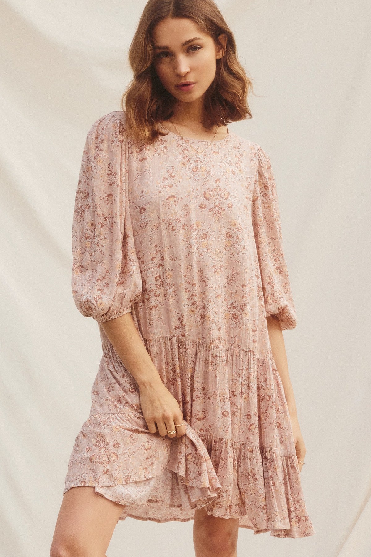 The Paisley Dress in Dusty Blush