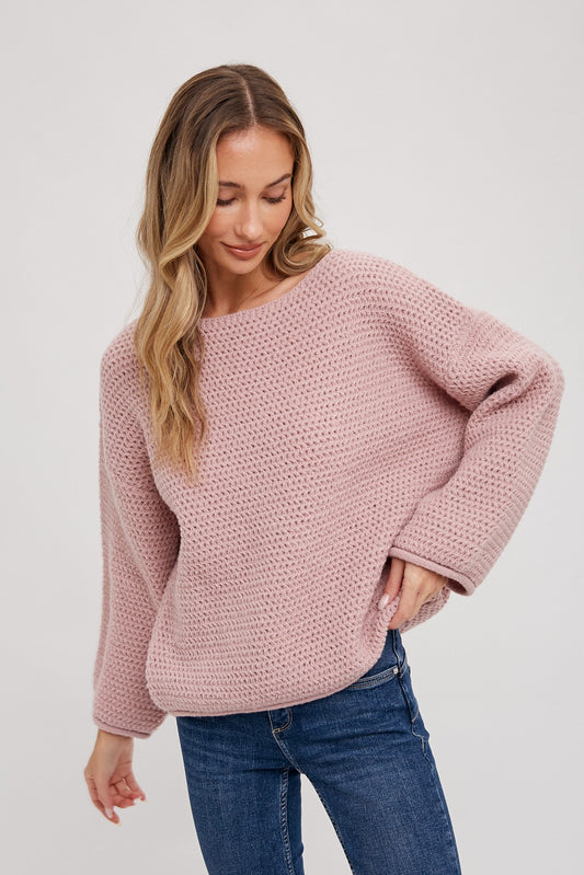 Pre-Order: The Janey Sweater in Dusty Pink
