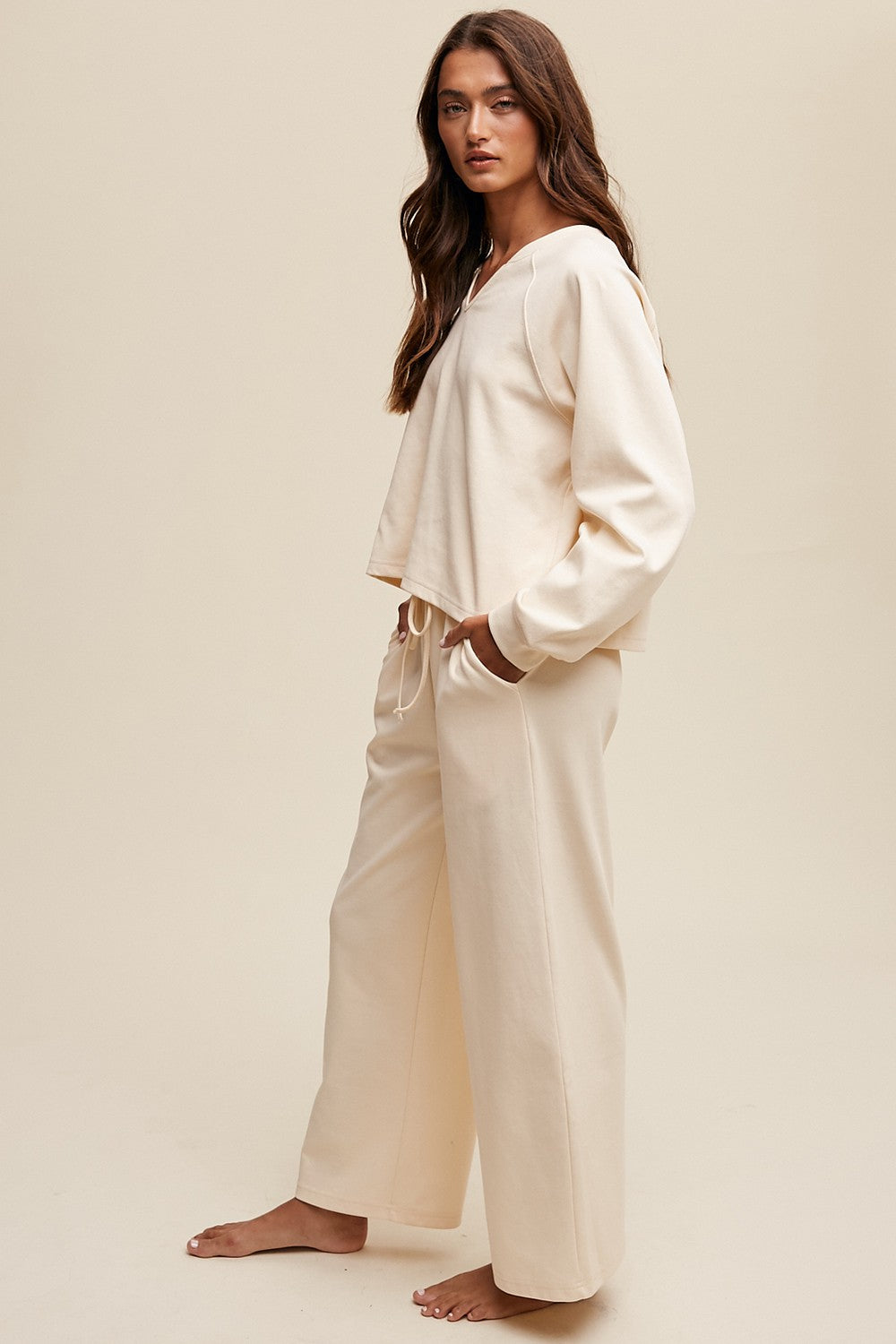 Pre-Order: The Alina Sweatshirt and Pants set in Cream