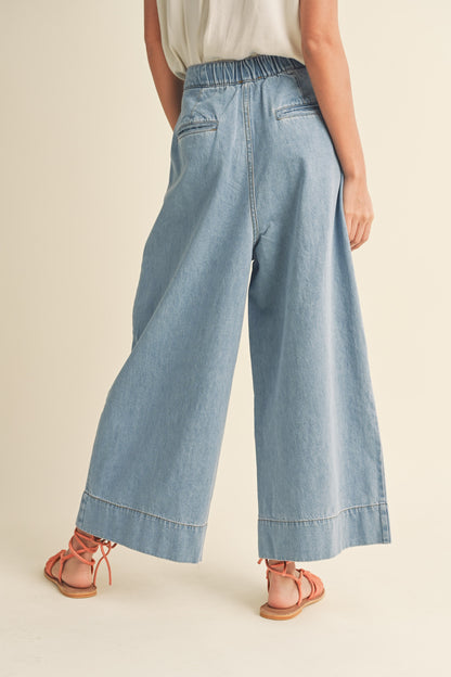 The Marcie Wide Leg Cropped Pant