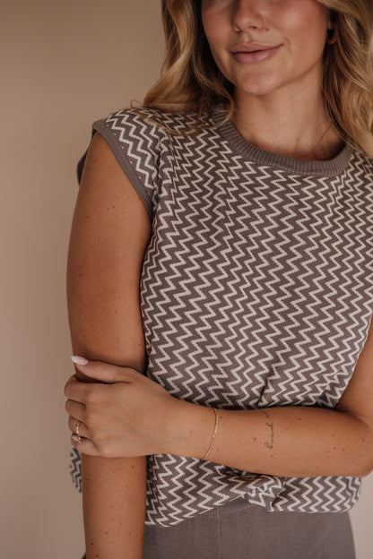 The Ferus Chevron Set in Light Brown