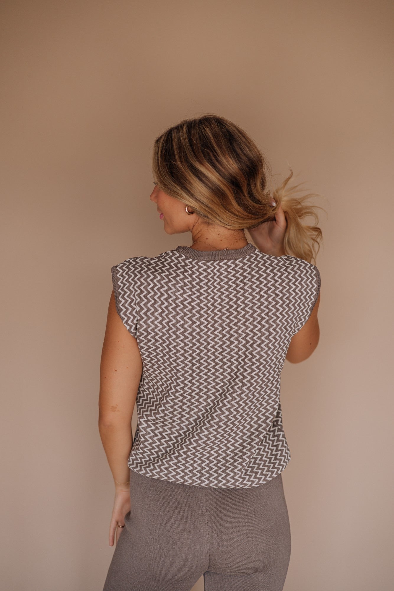 The Ferus Chevron Set in Light Brown