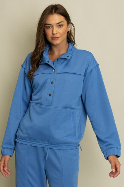 The Norea Lounge Set in Pool Blue