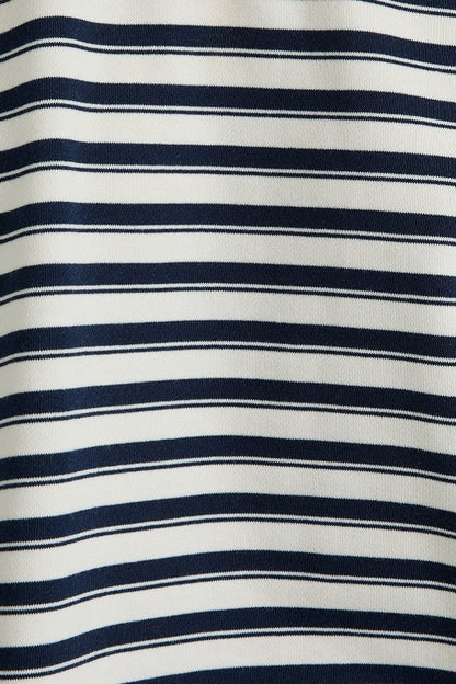 The Lowe Striped Set in Navy + Cream