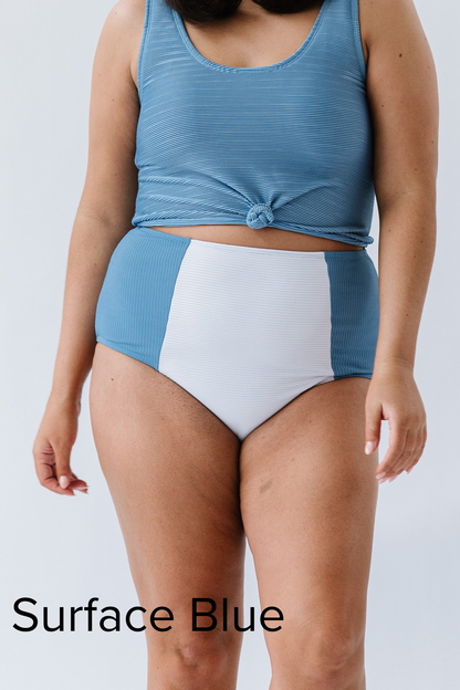 The Florence Ribbed Swim Bottoms