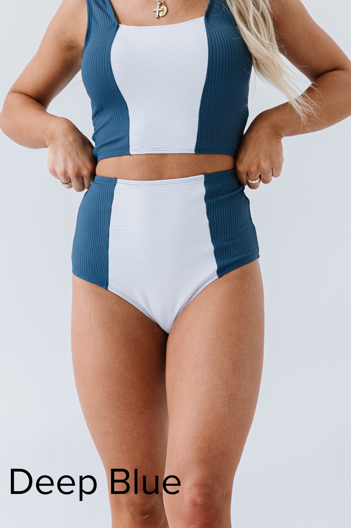 The Florence Ribbed Swim Bottoms