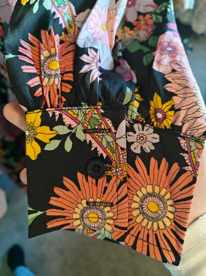 The Tara Floral Print Button Down Dress