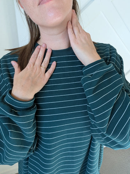 The Rue Fleece Top in Green