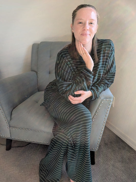 The Rue Fleece Top in Green