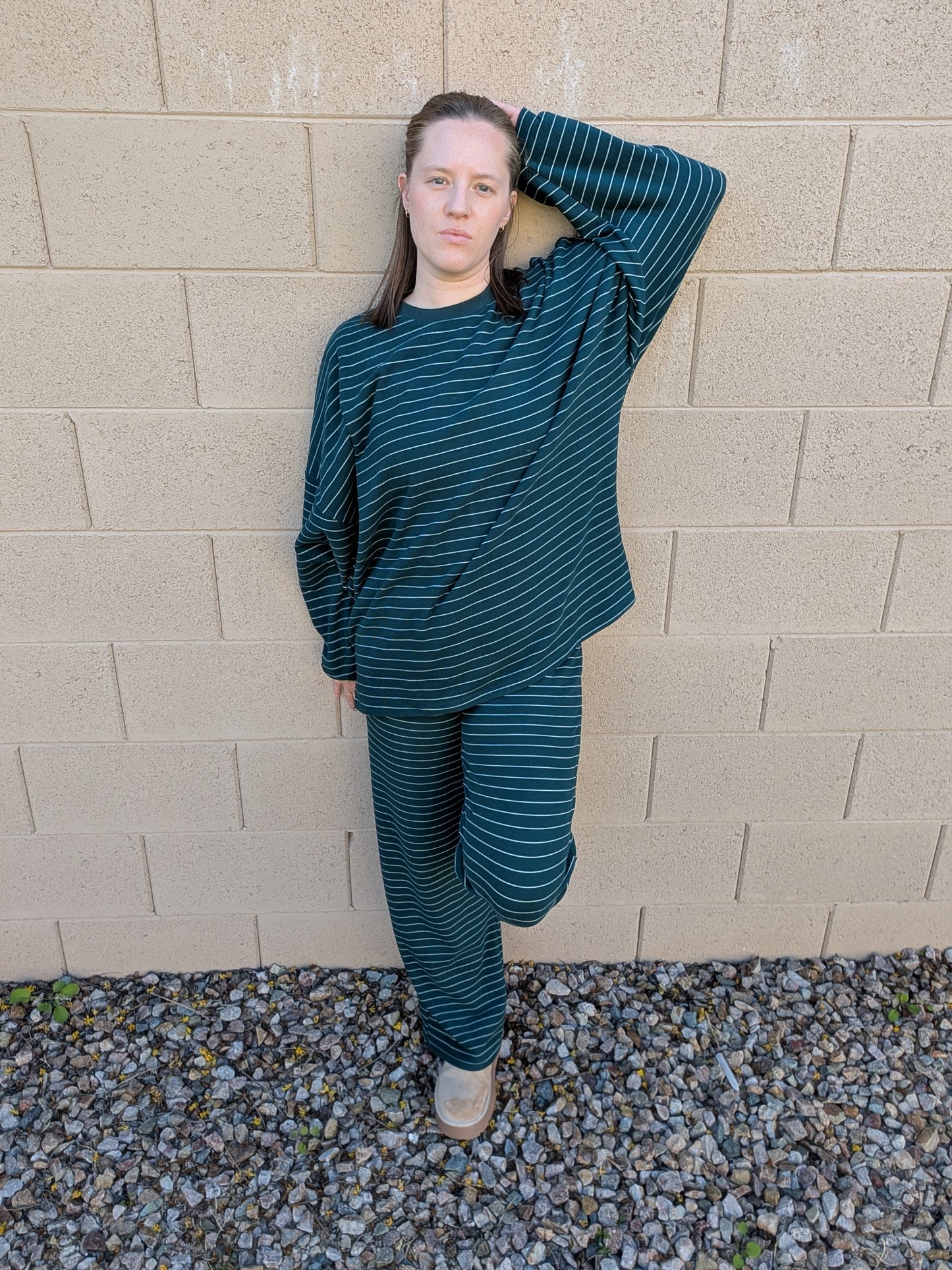 The Rue Fleece Top in Green