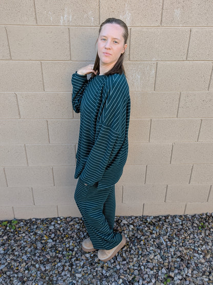 The Rue Fleece Top in Green