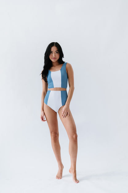 The Florence Ribbed Swim Top