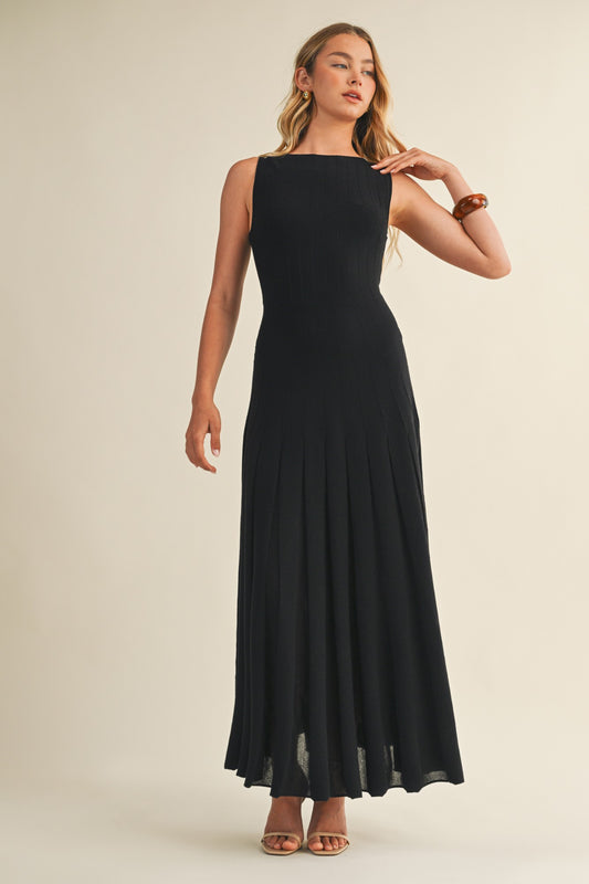 The Clara Sleeveless Dress in Black
