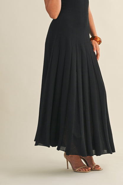 The Clara Sleeveless Dress in Black