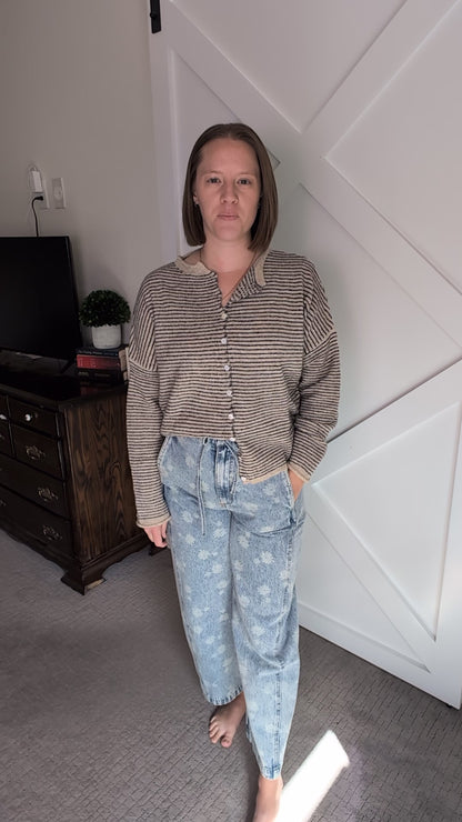 The Larkin Dandelion Detail Jean in Light Denim