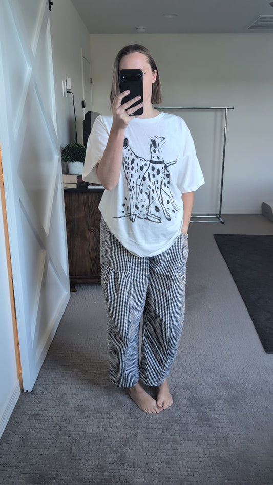 The Perdita Dalmatian Graphic Tee in Ivory