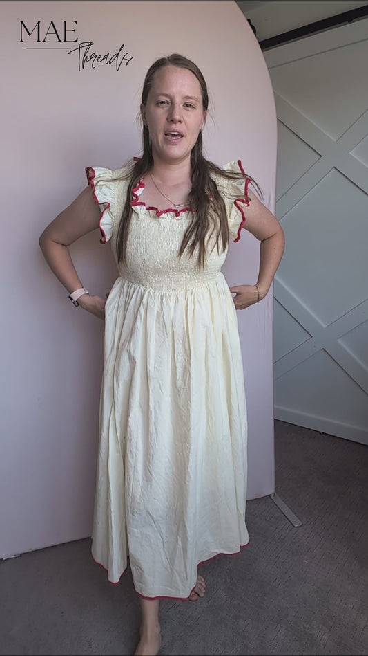 The Alpha Smocked Top Dress