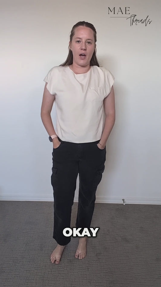 The Bonnie Black Cargo Pants