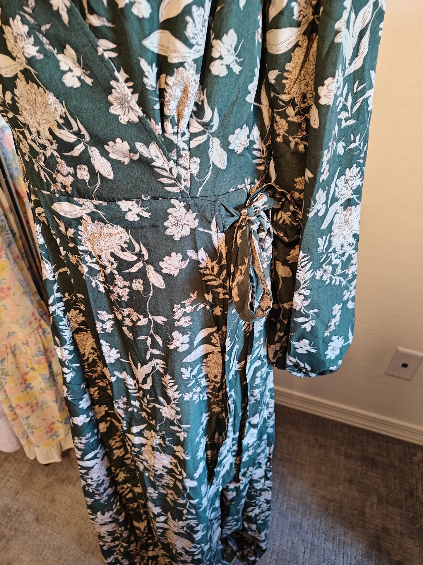 The Monique Floral Wrap Maxi Dress