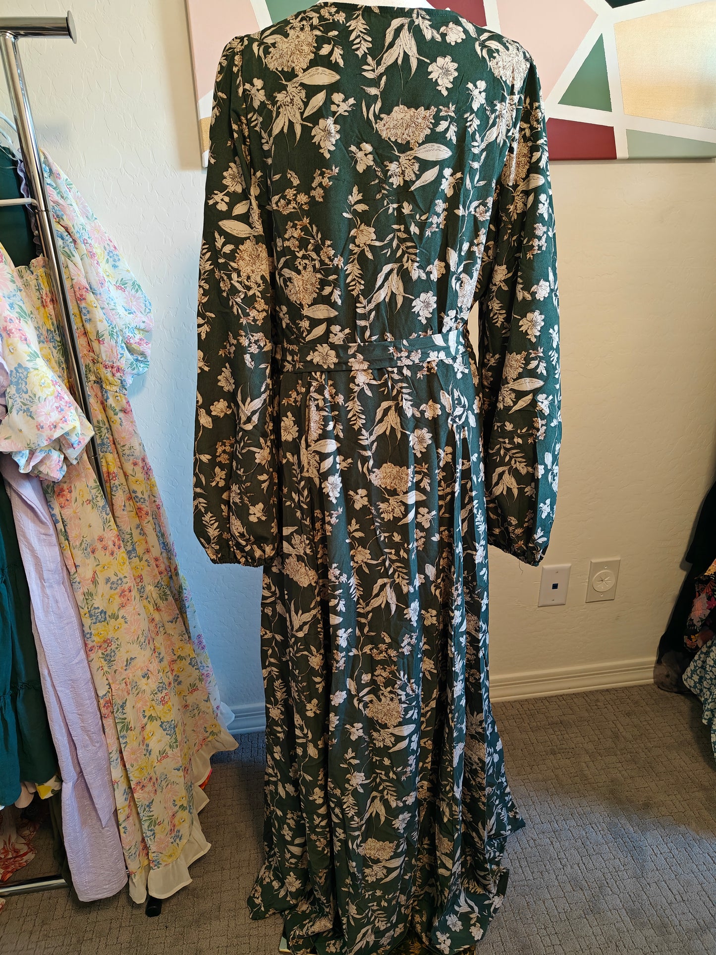 The Monique Floral Wrap Maxi Dress