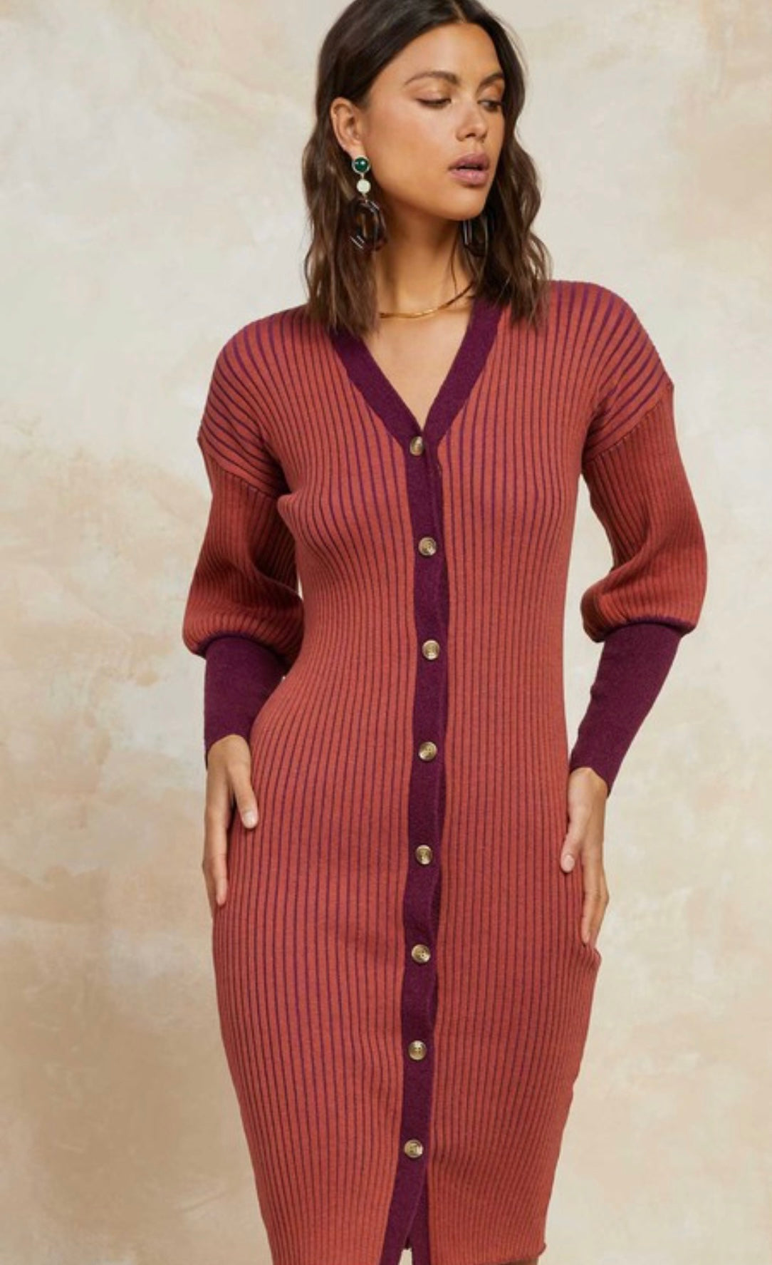 The Louis Ribbed Sweater Dress