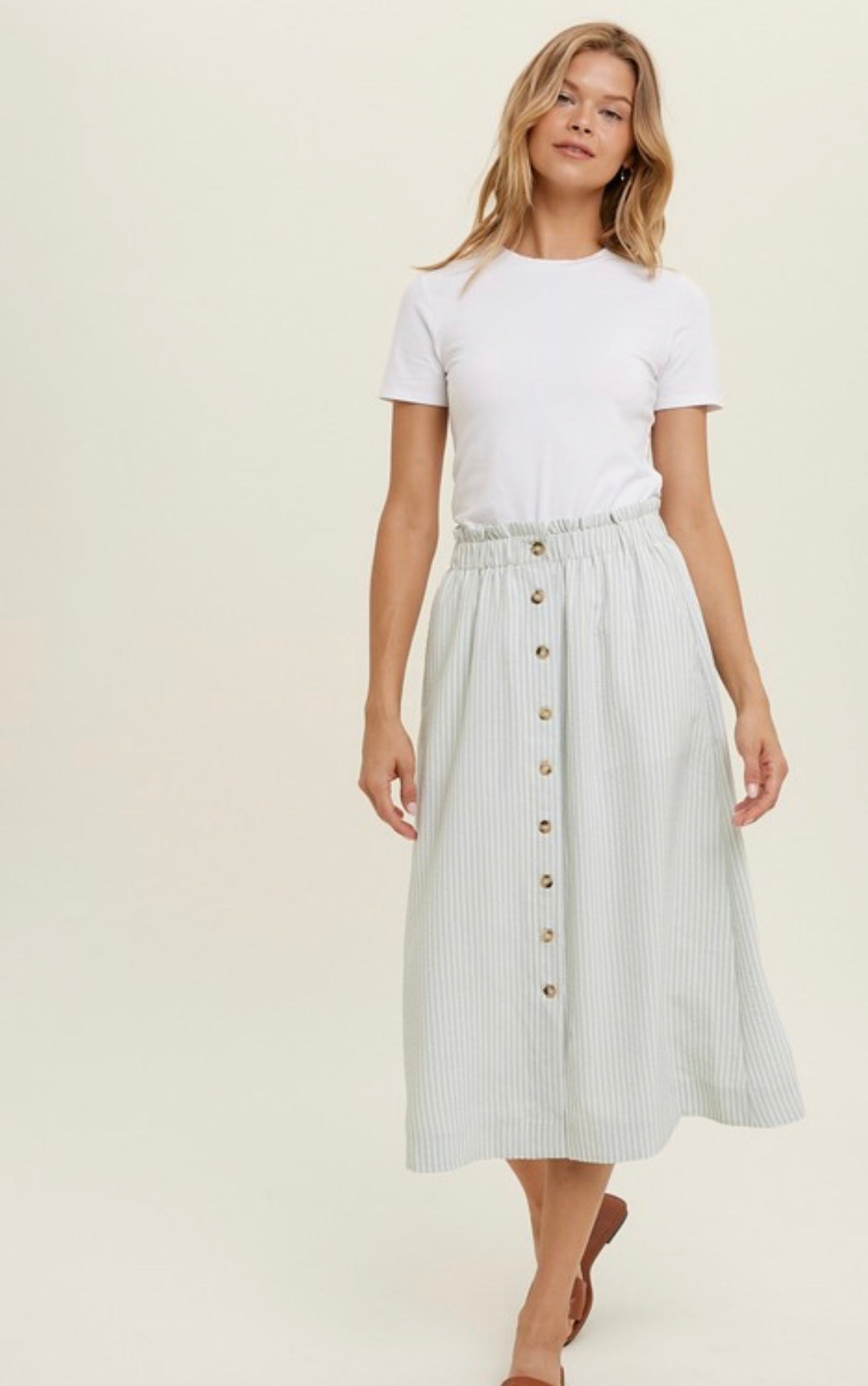 The Telly Skirt in Mint