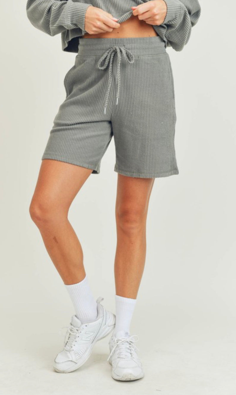 The Evelyn Ribbed Shorts
