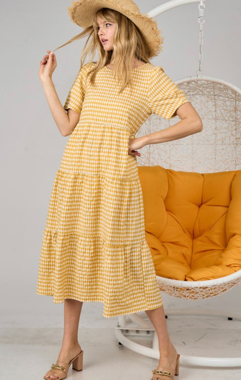 The Brenda Dress in Yellow