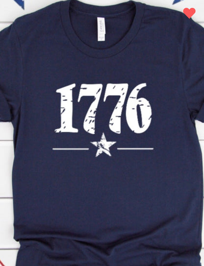 1776 Patriotic Tee in 2 Colors